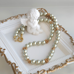 パールとファルファーレのネックレス【クラシック】（2種類） 1枚目の画像