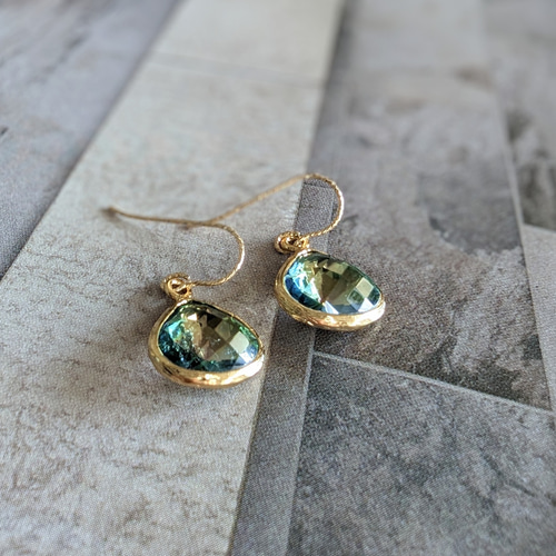 14kgfオーロラミスティックトパーズピアス/イヤリング