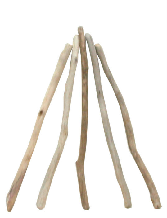 「送料無料」流木棒１ｍ未満の５本セット b462 DIY園芸インテリア店舗ディスプレイや撮影用に使える流木棒素材