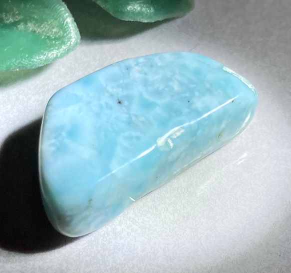 愛と平和の守護石✿*:・ ラリマー ブルーペクトライト 原石 タンブル