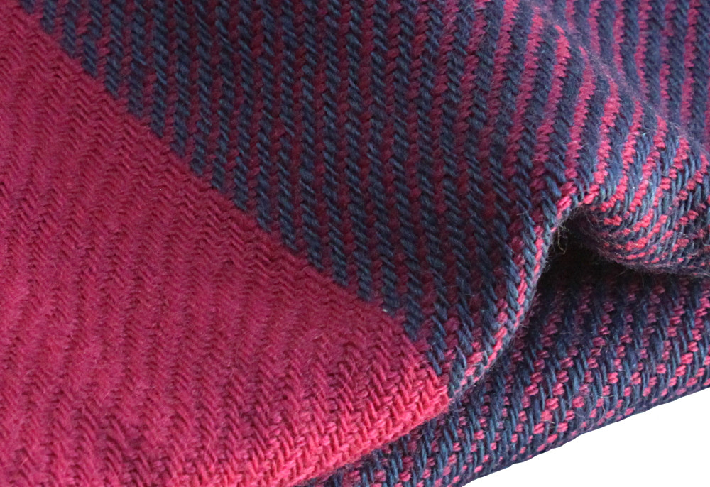 天然草木染め手織りウールストール（TX-116）