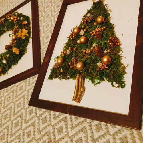 ツリーと星のクリスマスリース メル10935様オーダー商品 2025