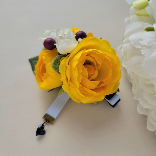 ACCA 希少★ イエロー パール バレッタ フラワー 黄色 花 ACCA 希少☆ イエロー パール バレッタ フラワー 黄色 花 ACCA 希少