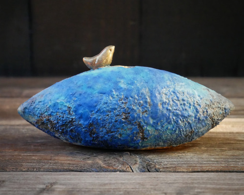 小鳥と青色の種 no.2 一輪挿し・花瓶・花器 Haneco 通販 14746206