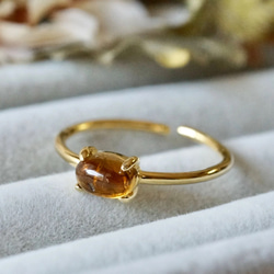 絶品 英国 ビンテージ レディース ゴールド 指輪 ガーネット 375 J137