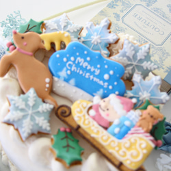 【終了】アイシングクッキー クリスマス　ケーキトッパー 飾り  セット キット 手作り トナカイ サンタクロース 7枚目の画像