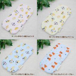 自分でたためる！『動物いろいろ』｜8重ガーゼハンカチ｜ふわふわ優しい肌ざわり｜敏感肌・ギフトに｜8×16cm 4枚目の画像