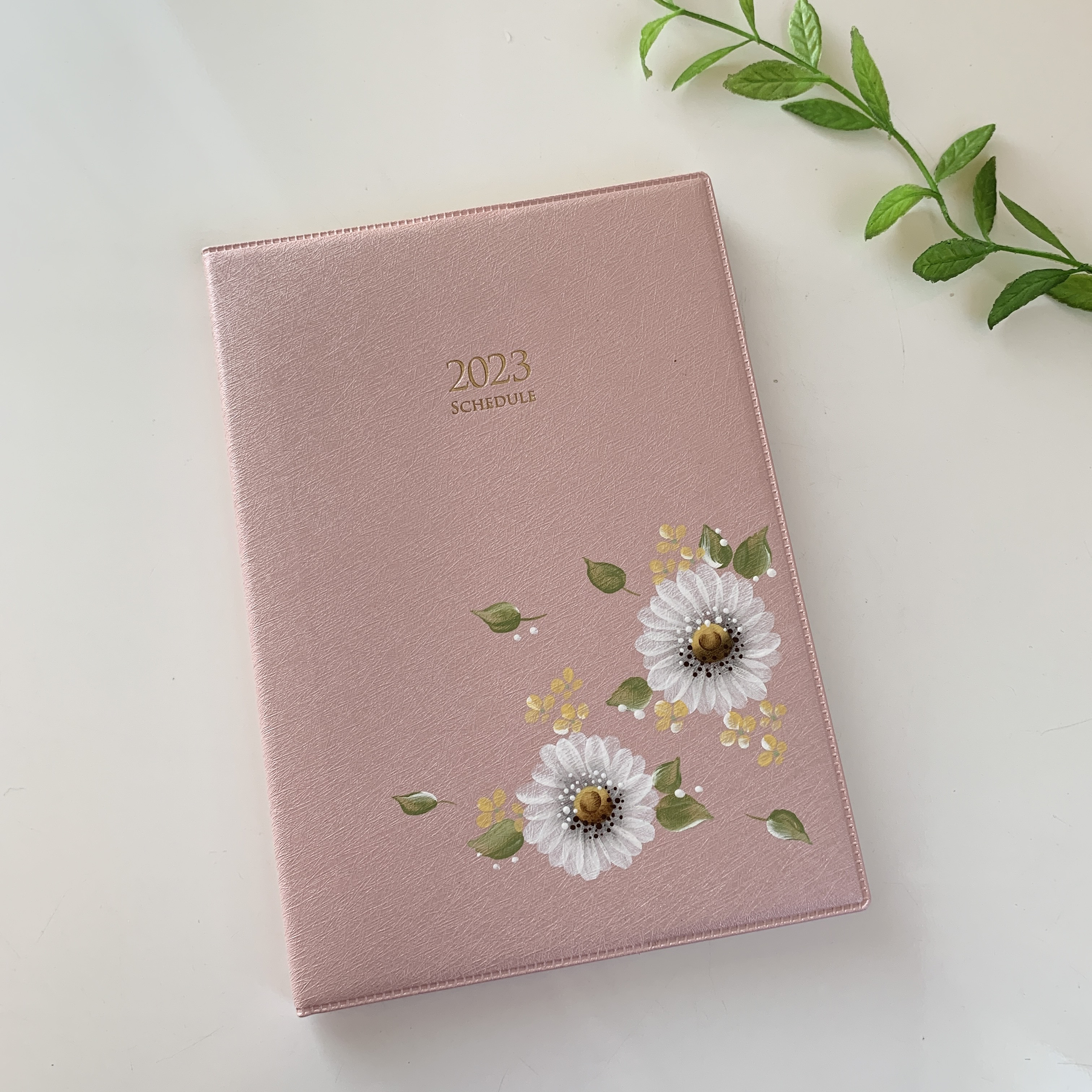 B6サイズ ピンク♡やわらかなお花のスケジュール帳 手帳