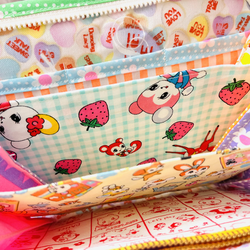 昭和レトロアニマル「ハニーチューン」のマルチポーチ 母子手帳ポーチ