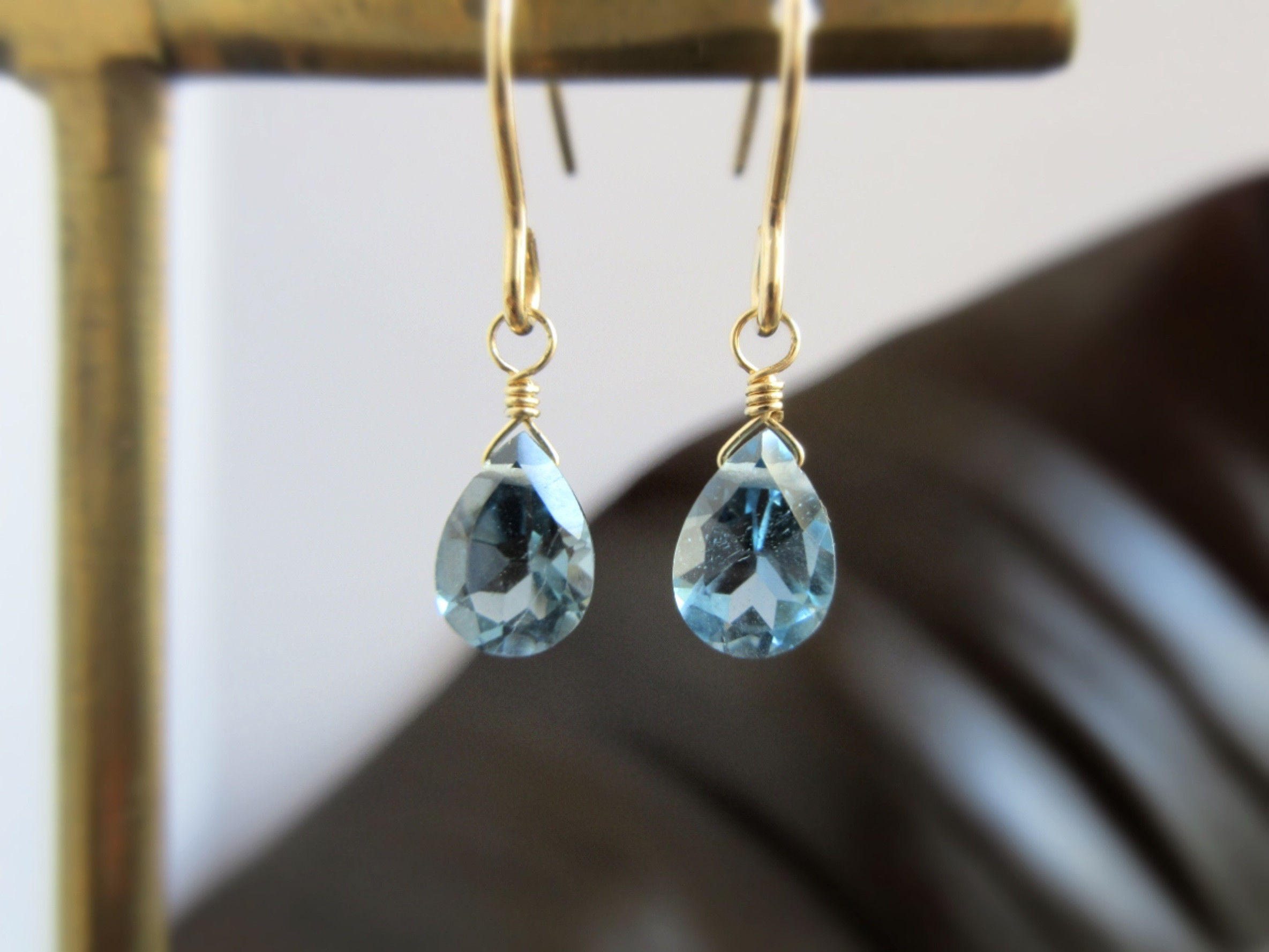 きこりん様　269.宝石質ブルートパーズ*14kgfピアスセット他