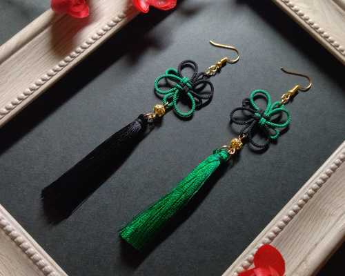 【1186】タッセルピアス•イヤリング 1_c39860627a1002faa3babcb9b72e