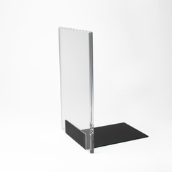 ブックスタンド L型】本立て ブックエンド クリア デスク収納 アベキン