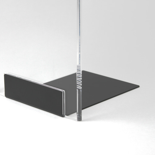 ブックスタンド L型】本立て ブックエンド クリア デスク収納 アベキン