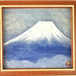 小さな日本画「富士山」原画 2枚目の画像