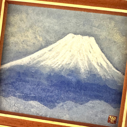 小さな日本画「富士山」原画 3枚目の画像