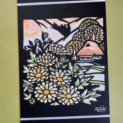 切り絵　田舎の四季/春夏秋冬４点セット 切り絵 田舎の四季/春夏秋冬4点セット｜Yahoo!フリマ（旧PayPay