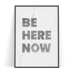 名言ポスター【 Be Here Now 】ジャパンディアートでお部屋の模様替え 北欧 マインドフルメッセージ 4枚目の画像