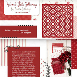 「Red and White Gatherings」moda Layer Cakes/Primitive Gatheri 3枚目の画像