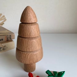 木製ツリー＋プレゼント2個　クリスマス　飾り　無垢材 5枚目の画像