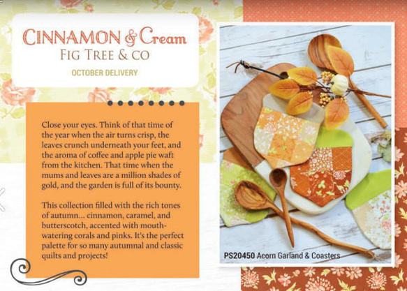 「Cinnamon & Cream」moda Charm Pack(カットクロス42枚) Fig Tree & Co. 3枚目の画像