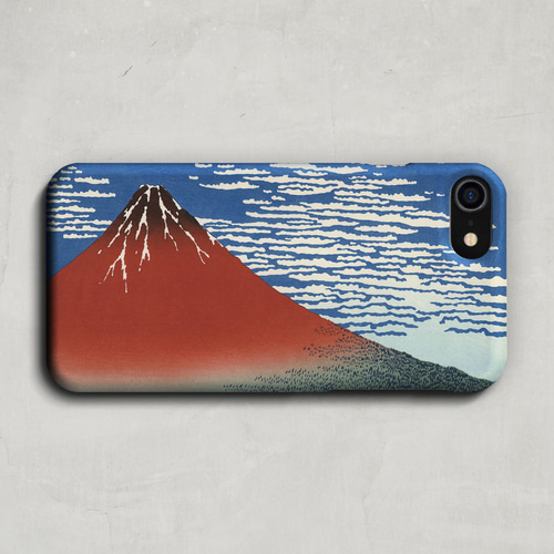 スマホケース / 葛飾 北斎「富嶽三十六景 凱風快晴」 iPhone 全機種 