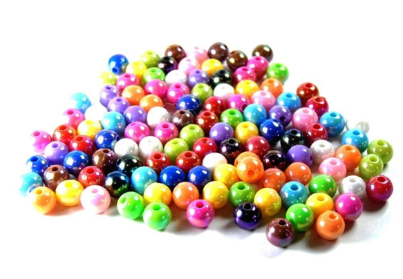 Beads 8mm 混合 AB 色糖果球 50 顆 SA-P838c 第2張的照片