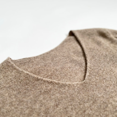 無縫製☆100％カシミア】Vネックセーター＊S～XXLサイズ/ベーシック