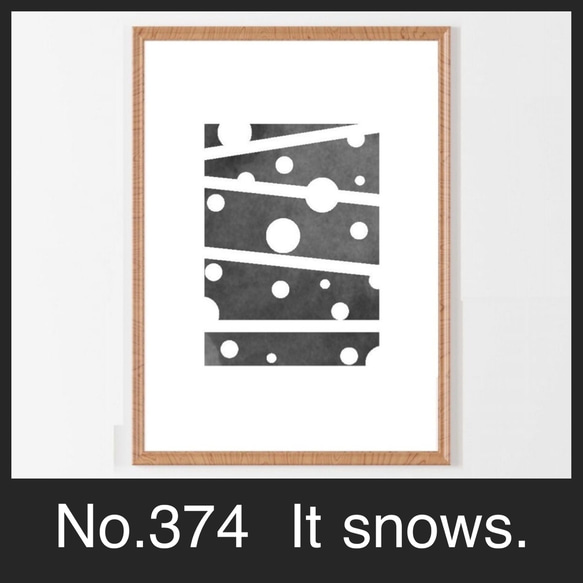 It snows. 送料無料⭐️ No.374⭐️ポスター　北欧  アート　インテリア 2枚目の画像