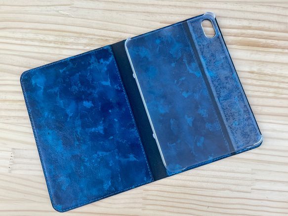 ［革の水彩画 : 蒼翠] iPad mini6 Case 4枚目の画像