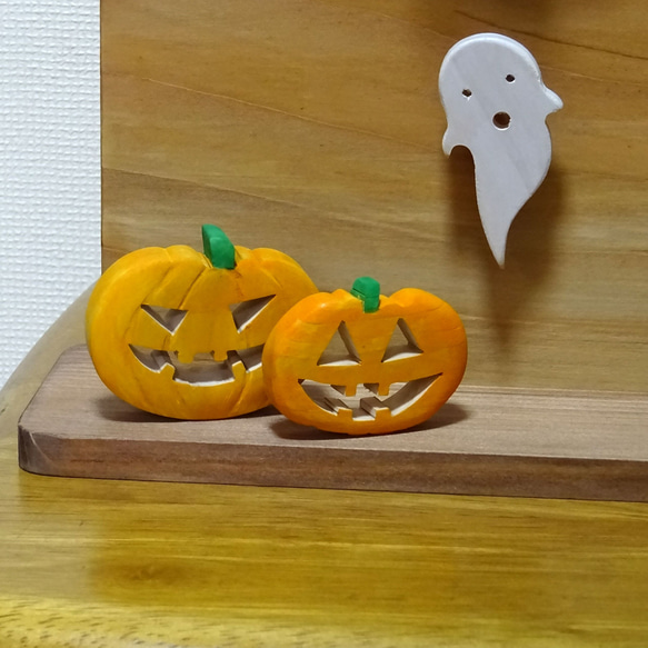 ハロウィン　HAPPY HALLOWEEN 玄関飾りにハッピーハロウィンの置物 2枚目の画像