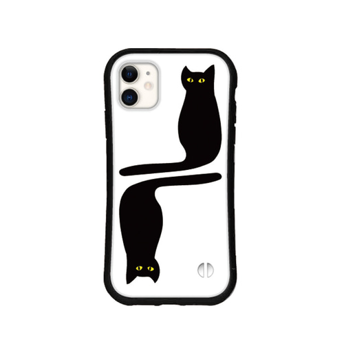 Society6  iPhoneケース  おしゃれ モダン アート 猫 立体刺繍スマホケース iPhone PUレザー 13.Cat Green | Jubilee