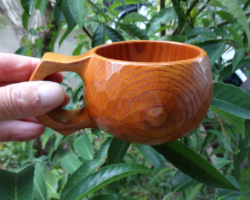 手彫りコーヒーカップ yoshida pottery 作家 吉田正和 コーヒーカップ 大人black｜作家