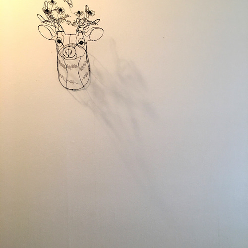 Leoさま専用⭐︎ワイヤーアート　カモミールシカ ワイヤーアート ワイヤークラフト 鹿 flower カモミールシカ 立体
