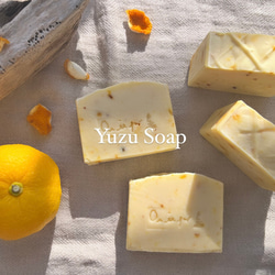 ゆず石鹸　Yuzu Soap 柚子石鹸　雑貨石鹸　オーガニック【1個】 1枚目の画像
