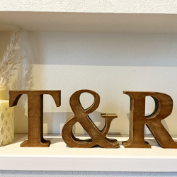pico様確認用♡イニシャルオブジェ インテリア ウッド オブジェ アルファベット イニシャル ライト