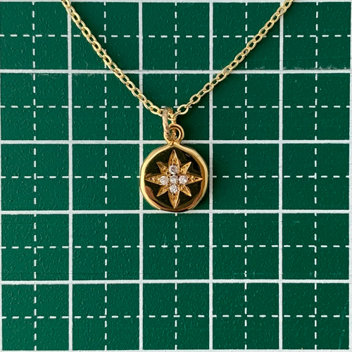 再販《14kgf》スターコインネックレス 45cm+5cmアジャスター