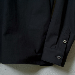 weather cloth cotton linen/raglan shirt/black/size1 7枚目の画像