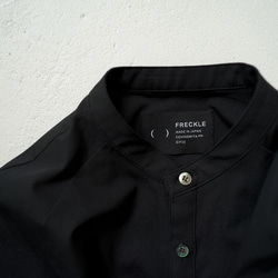 weather cloth cotton linen/raglan shirt/black/size1 3枚目の画像