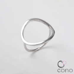 Pt900)輪っかの乗っかったリング 指輪・リング cocono jewelry 通販