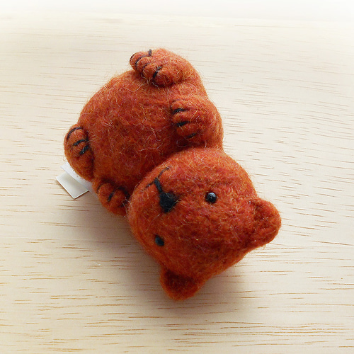 2頭身のヒグマ 羊毛フェルト マナウヲ（てんめのながや） 通販