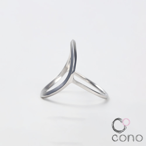 Pt900)輪っかの乗っかったリング 指輪・リング cocono jewelry Pt900)輪っかの乗っかったリング 指輪・リング cocono jewelry