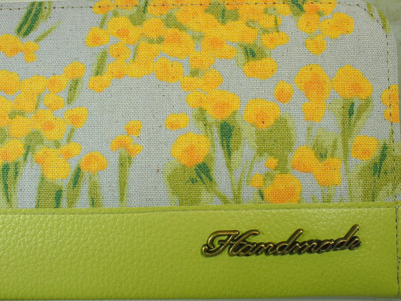 黄色い花の長財布 3枚目の画像