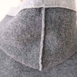 reversible wool short coat   * moku gray & charcoal gray * 第17張的照片