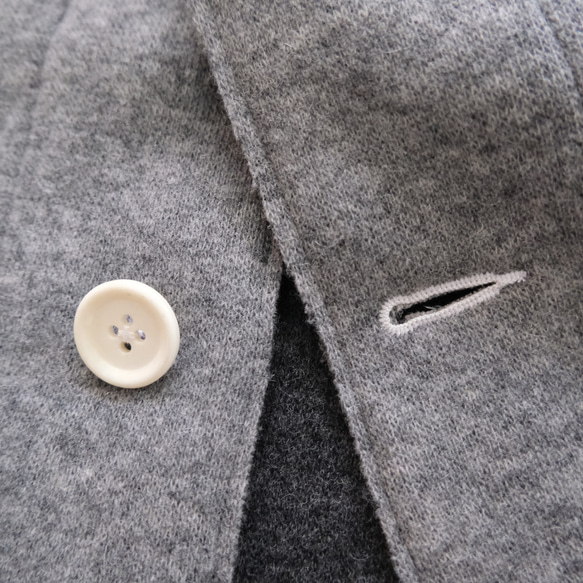 reversible wool short coat   * moku gray & charcoal gray * 第16張的照片
