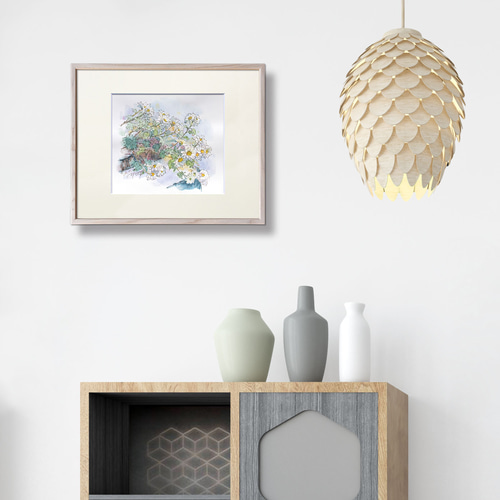 ✡️特選【原画一点物】イラストアート（額付） 秋の詩】油絵原画 F3サイズ 一点物 額縁付 豪華プレゼント付き