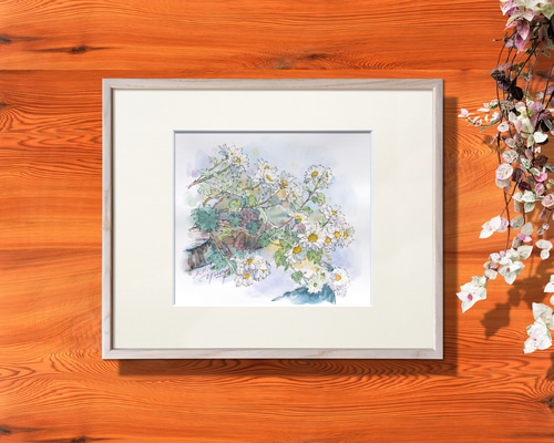 絵画　スマイルメーカー　額縁付き　原画 絵画 スマイルメーカー 額縁付き 原画