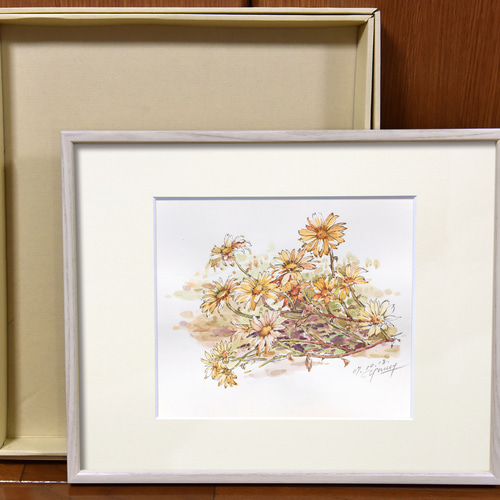 野菊-2】額縁付き スケッチ原画 一点物 特典付き 絵画 jacc_net 通販