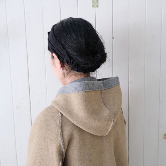 reversible wool short coat   * moku gray & chick beige * 第19張的照片