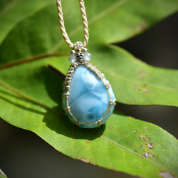 Dazzling Shadows 高品質 Larimar 項鍊 711 第10張的照片