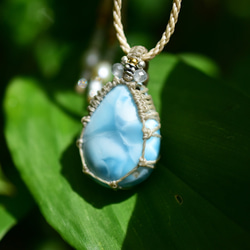 Dazzling Shadows 高品質 Larimar 項鍊 711 第8張的照片